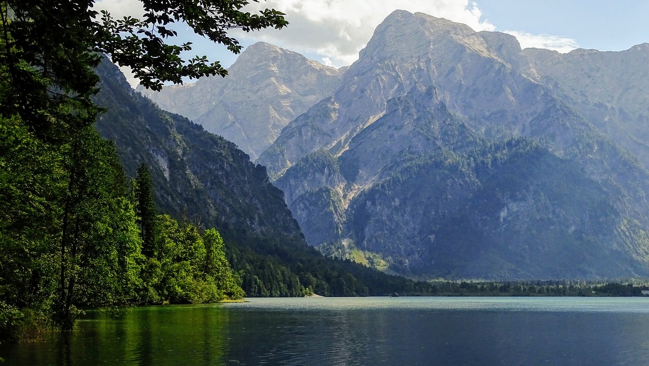 Landschaft in Grünau am Almsee